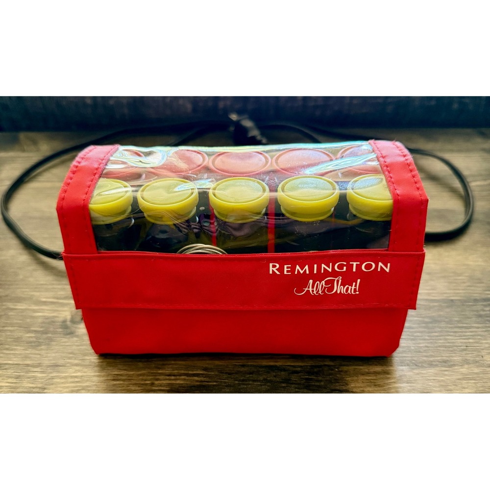 Remington All That! Hot Rollers Travel Set Velvet 10pc H-1000 *WORKS*